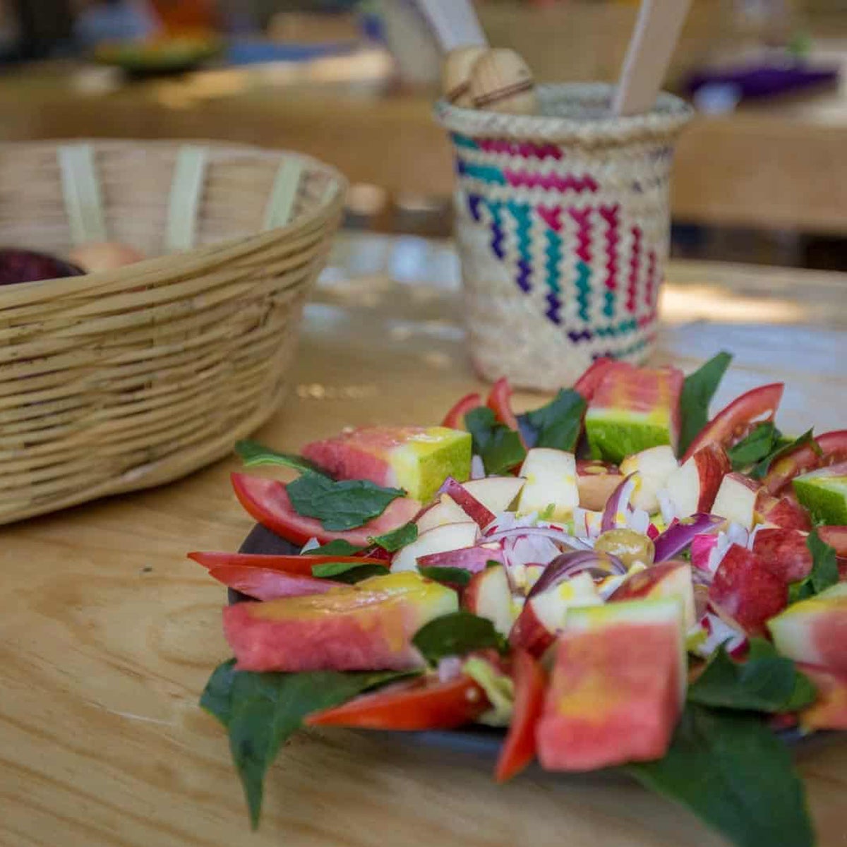 This beautiful salad will provide nutrition to families in Mexico.