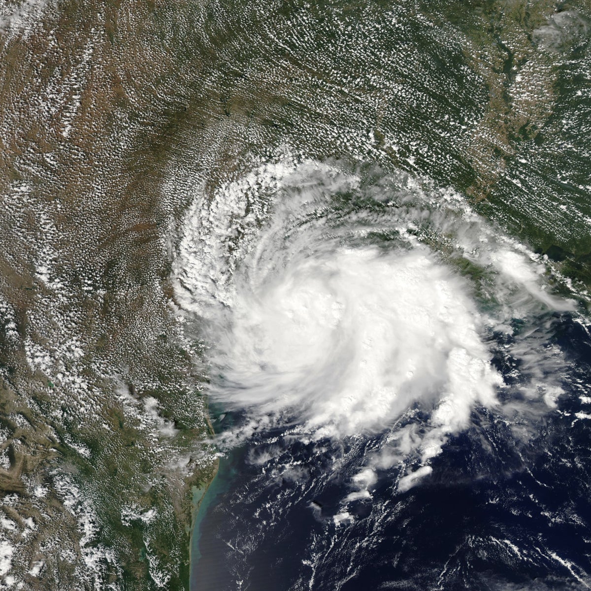 Tropical Storm Imelda over Texas where it caused severe flooding. Operation Blessing is sending relief.