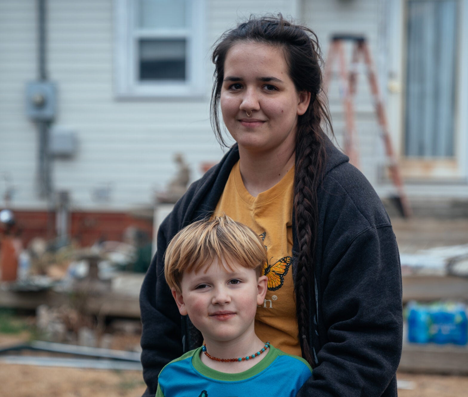 Samantha and son after deadly tornadoes