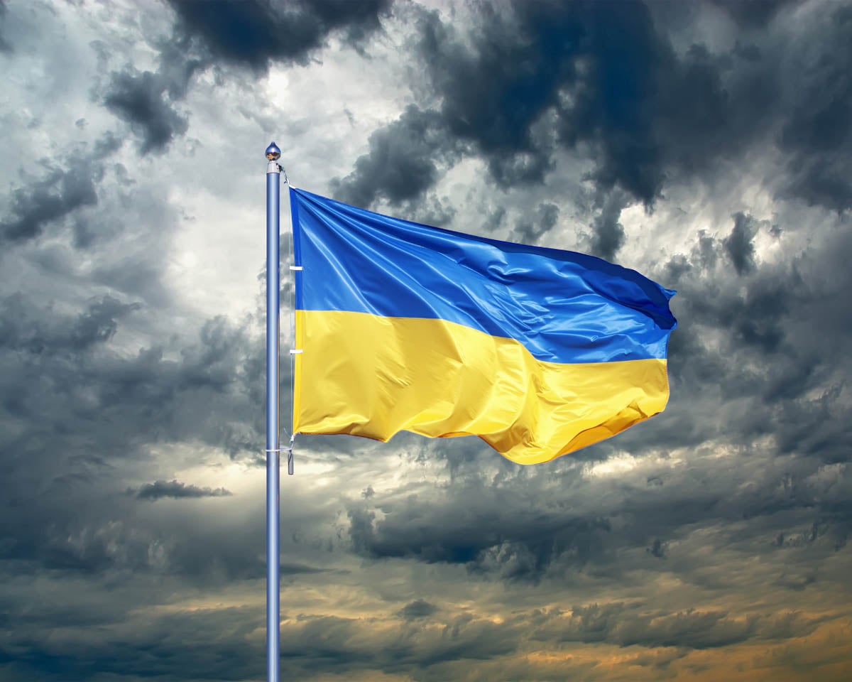 Flag, war in Ukraine