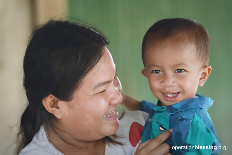 child is healed of cleft