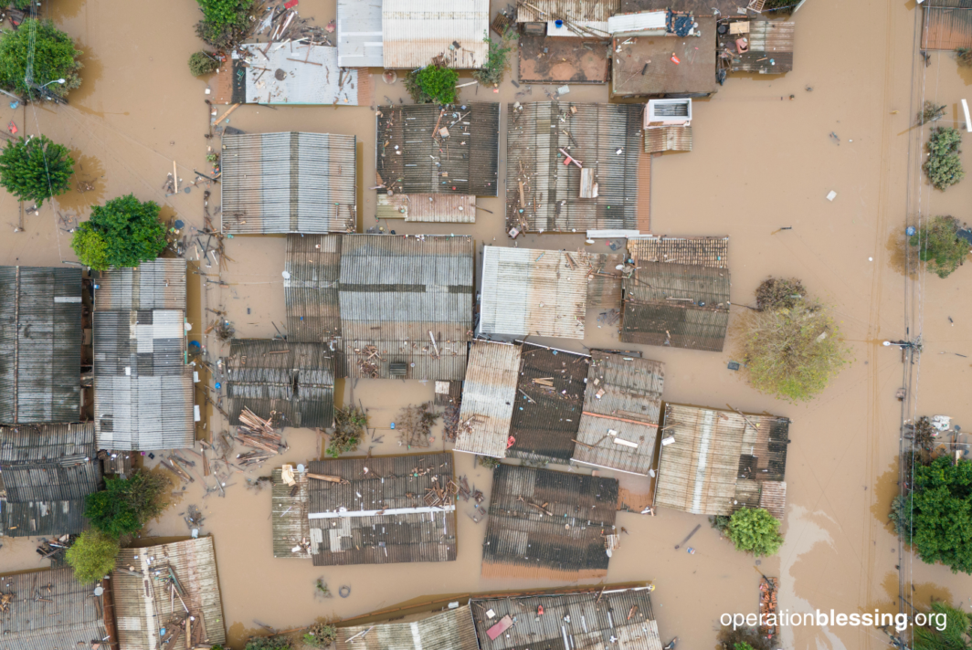 flood damage in Brazil