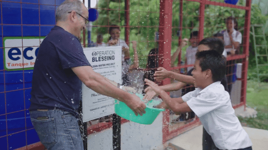 new rainwater  harvesting system in Costa Rica