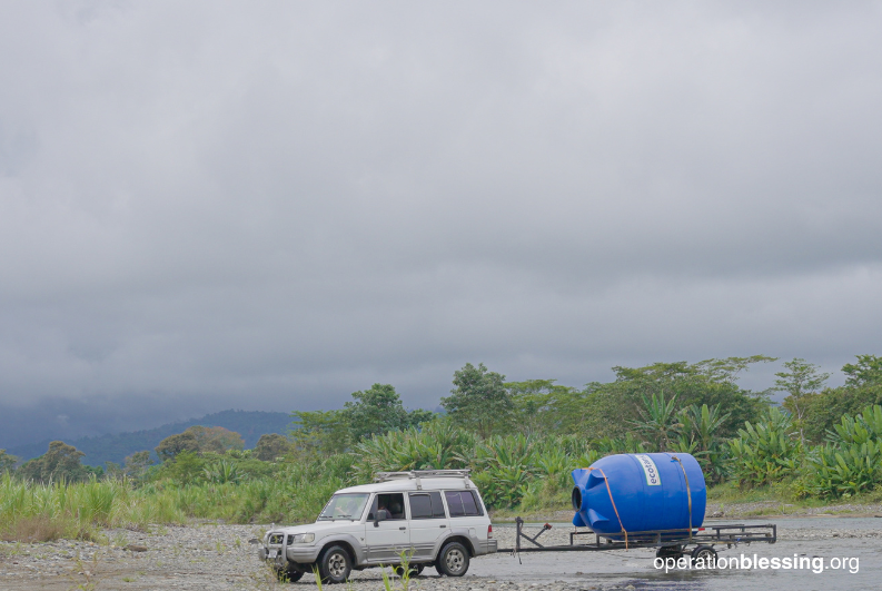 creating a rainwater harvesting system in Costa Rica