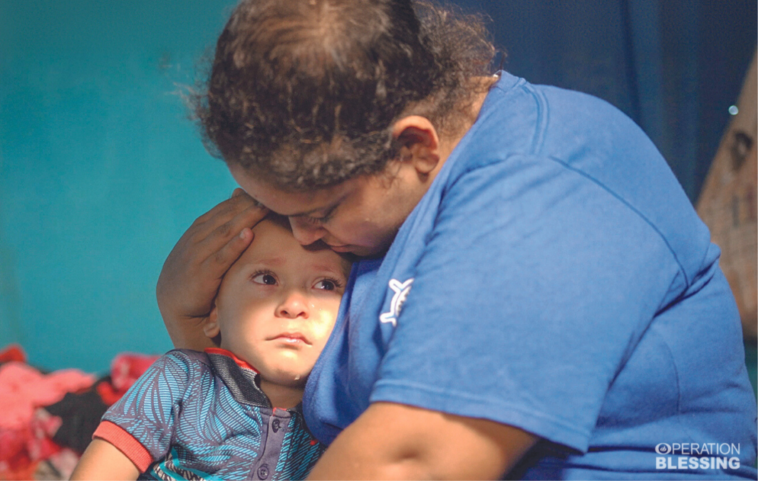 medical care for a child in Honduras