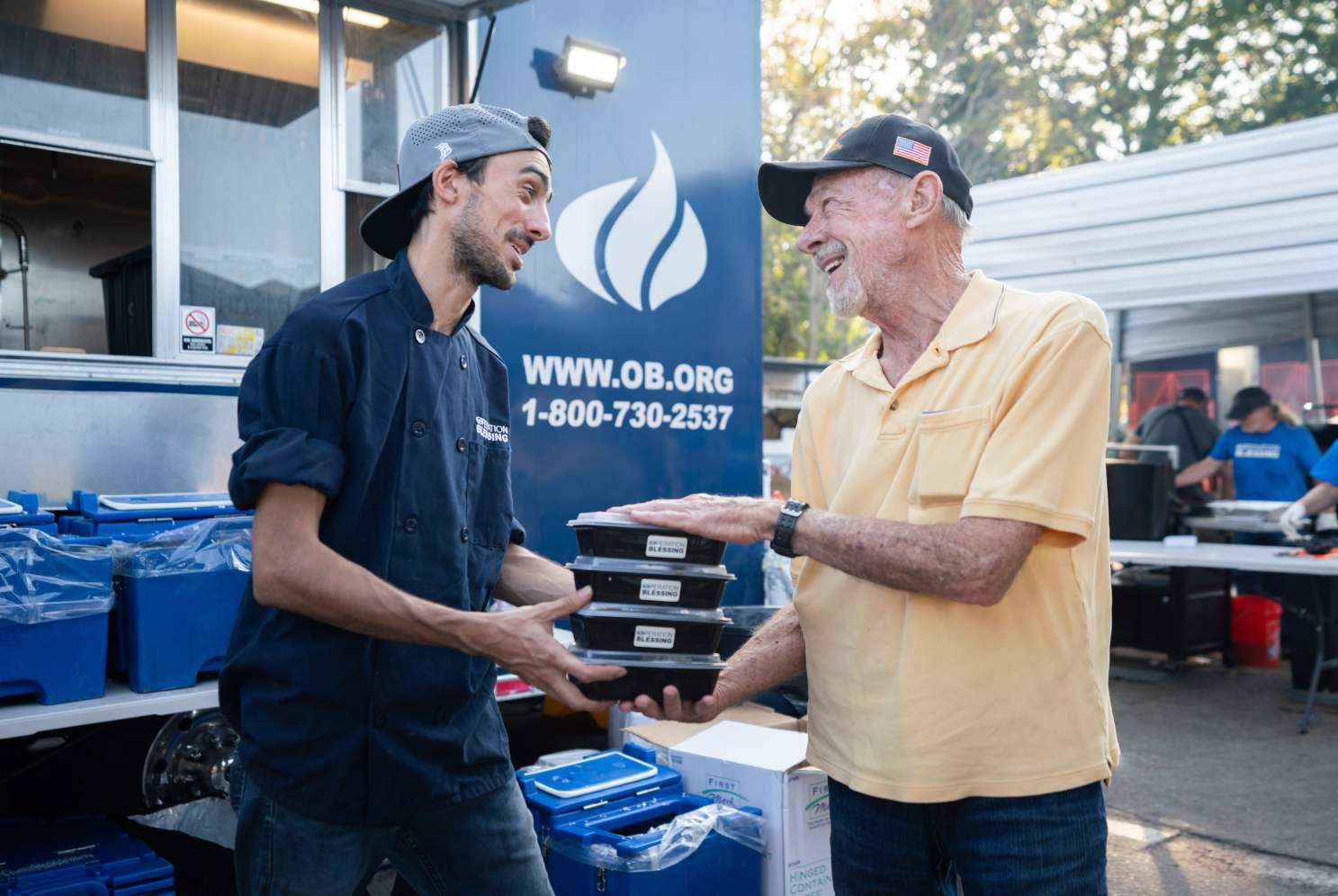 feeding hurricane survivors