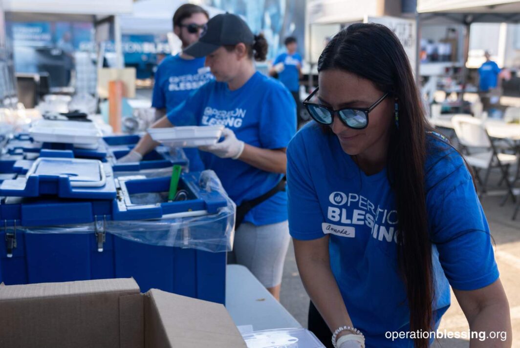 feeding hurricane victims in North Carolina