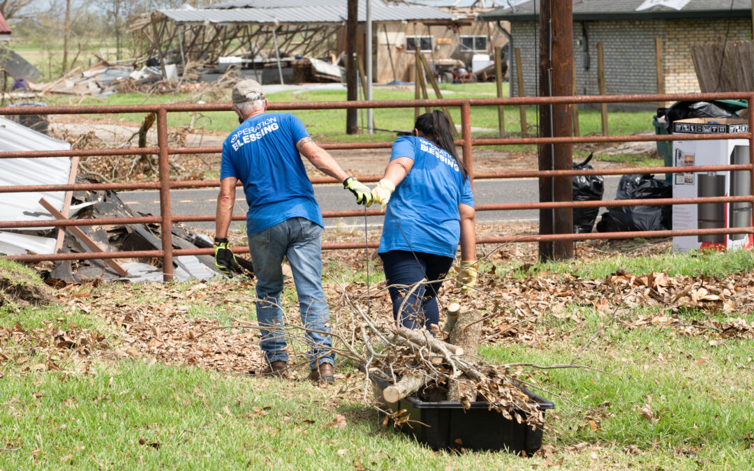 Volunteering With Operation Blessing During Hurricane Laura Cleanup