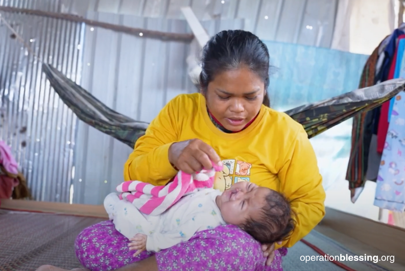 trouble feeding the baby