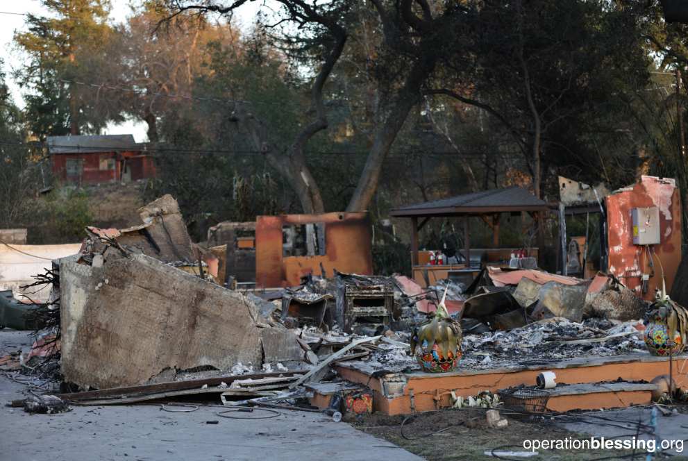 devastation from California Wildfires