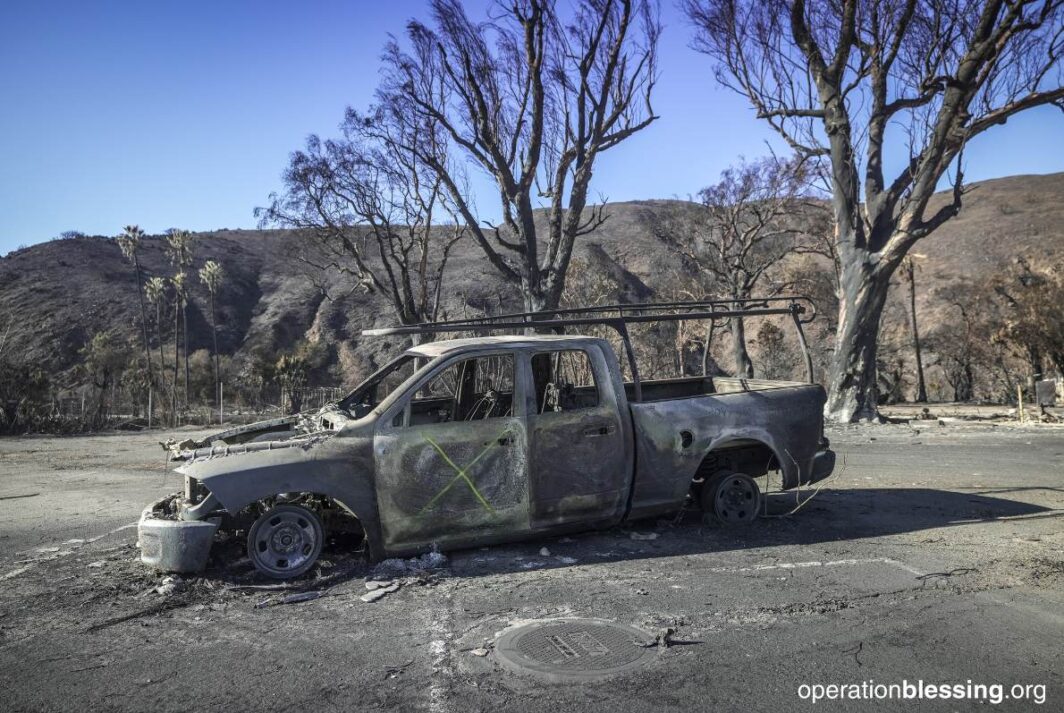 wildfire damage in California