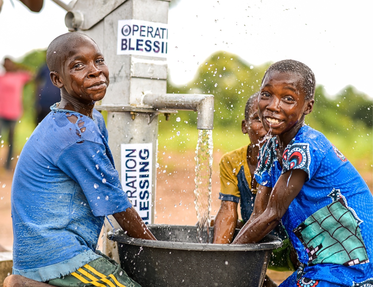 blessings overflow with clean water