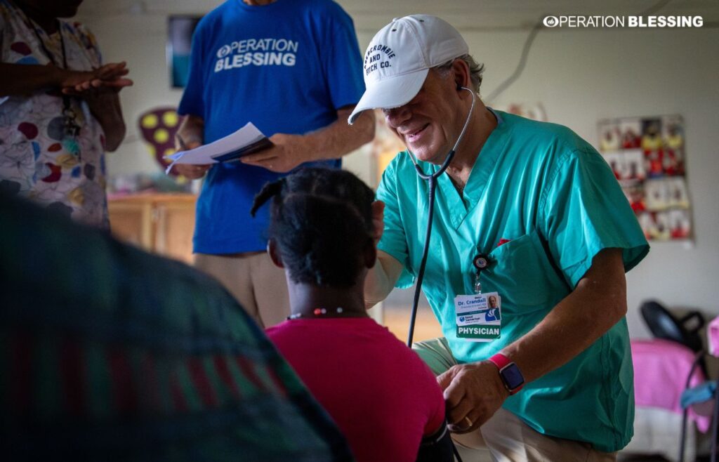 lifesaving aid and spiritual encouragement 