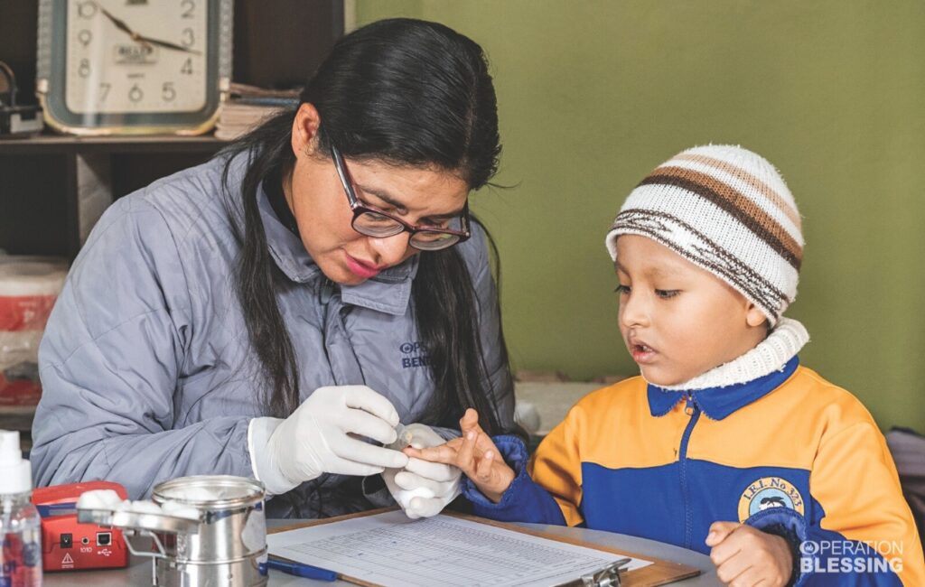 community gathering in Peru