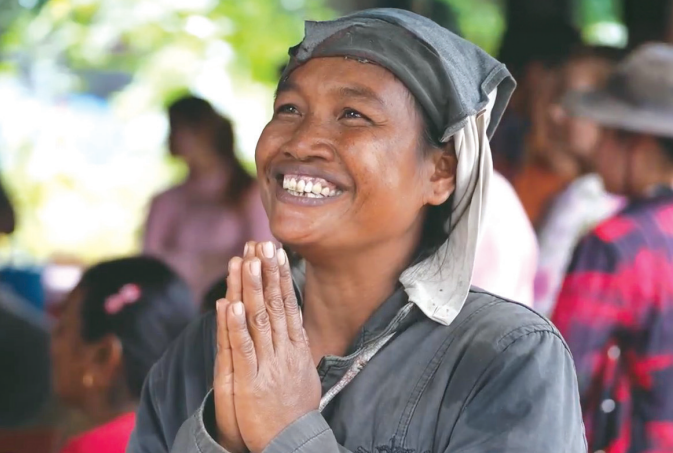 Awaken Devotional praying child