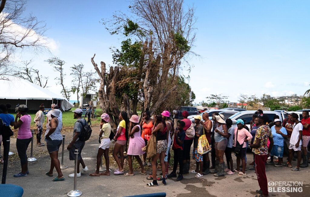 helping hurricane victims in Jamaica after Melissa