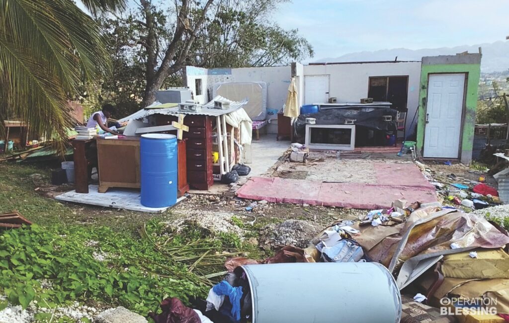 rebuilding Jamaican homes after a hurricane