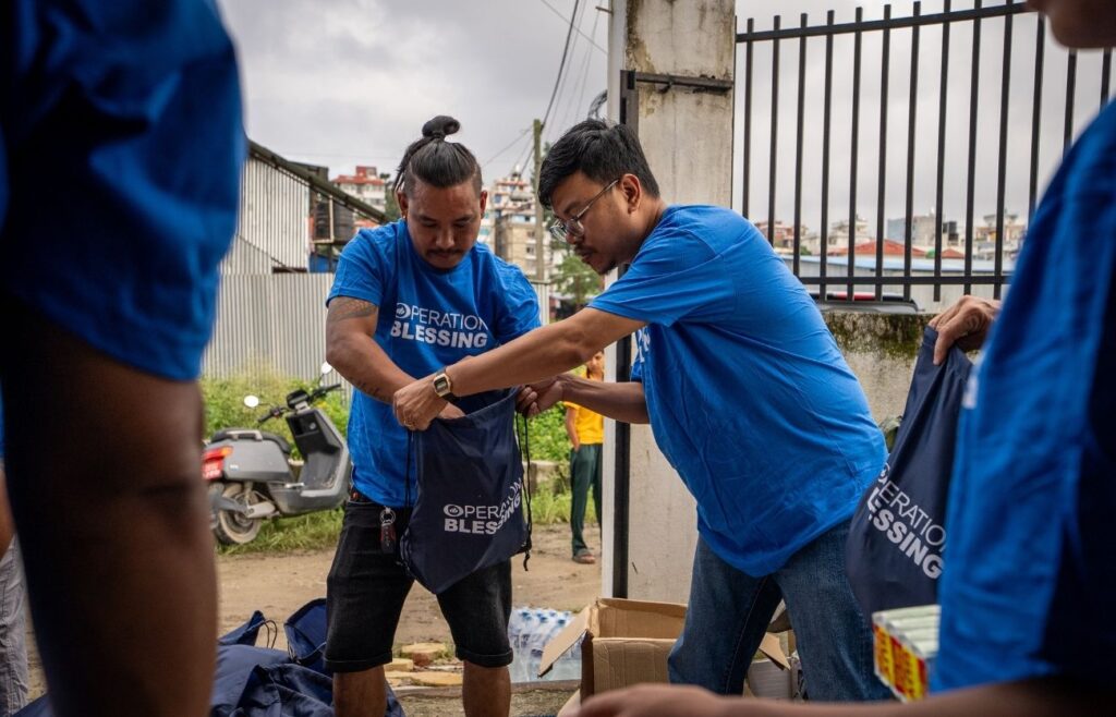 help for displaced families in Nepal