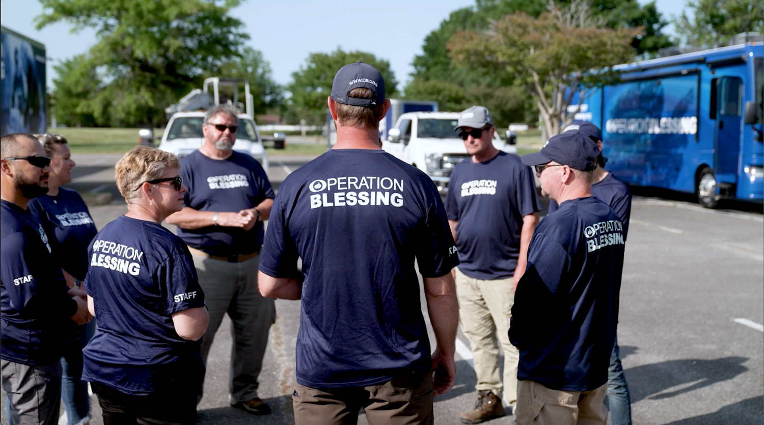 Operation Blessing disaster response teams discuss
